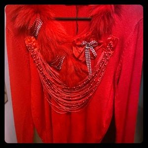 Luxury sweater with soft material.